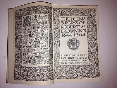 The Poems of Robert Browning 1842-1864 By Robert Browning